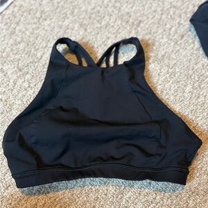 lululemon athletica Black High-Neck Sports Bra